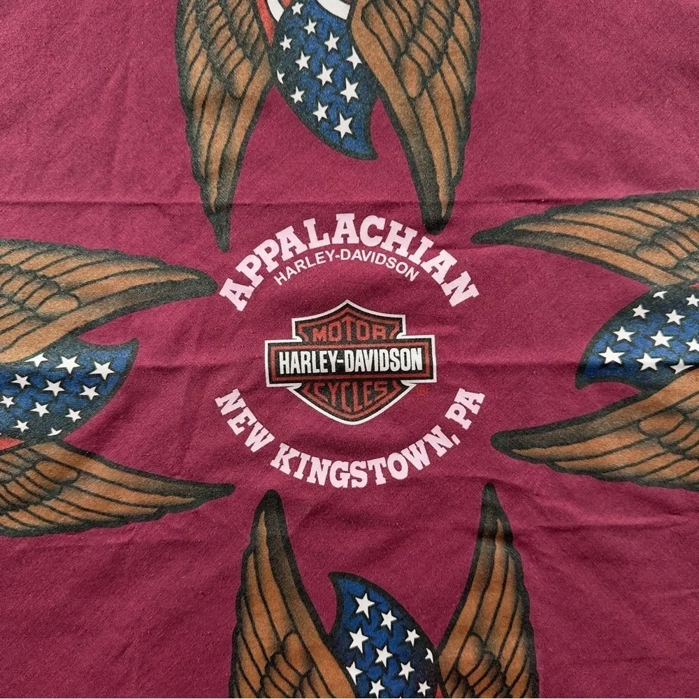 Y2K 03 VTG Harley-Davidson “Live to Ride-Ride to Live” Bandana